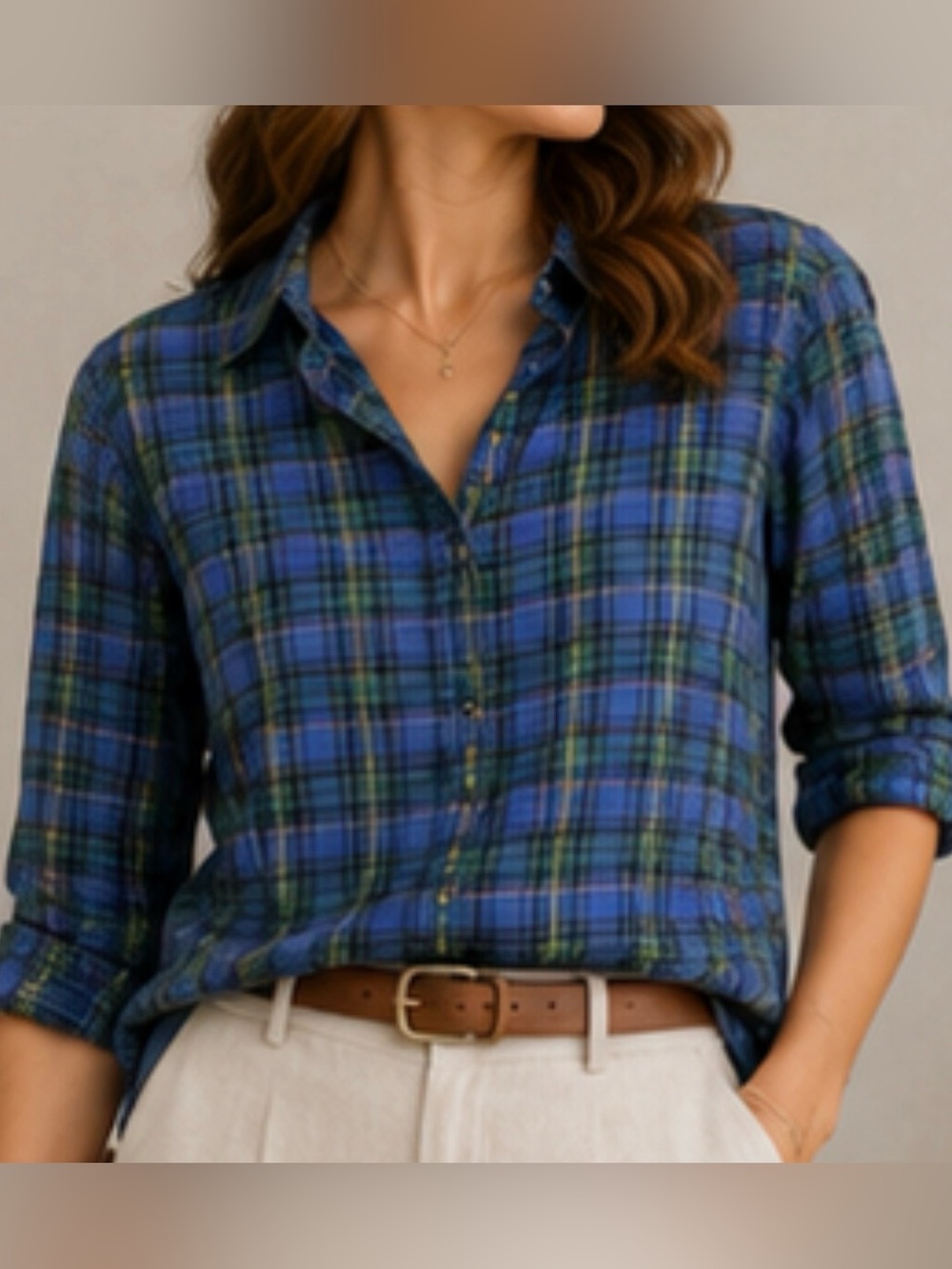 Greyson Puff Sleeve Button Down Shirt Women's Sz. M